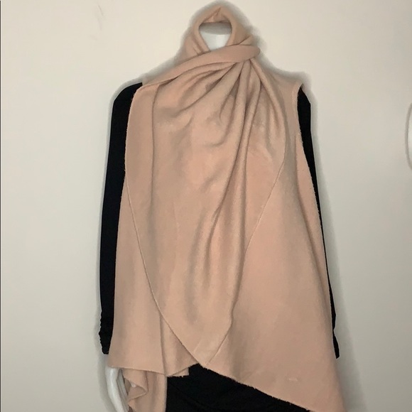 Blush Pink Knit Shawl one size - Picture 2 of 6